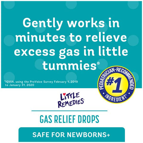 Gotas de Alívio de Gases Little Remedies, Sabor Natural de Frutas Vermelhas, Seguro para Recém-Nascidos 30 ml (Pacote com 3)