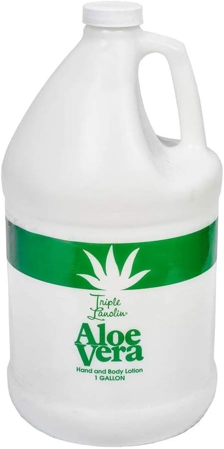 Aloe Vera Loção Calmante – 128 ml, Todos os Tipos de Pele, Hidratante - Triple Lanolin
