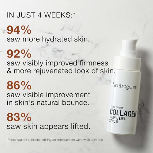 Serum Facial Triplo Lift Colágeno Firmeza Rápida, Hidratante com Colágeno – 30ml - Neutrogena