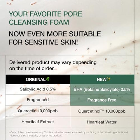 Heartleaf Quercetinol Espuma de Limpeza Profunda dos Poros, Limpeza Facial, para Dupla Limpeza, BHA, Ácido Hialurônico, Glicerina, Limpador Facial, Removedor de Cravos, Cuidados com a Pele Coreana - ANUA