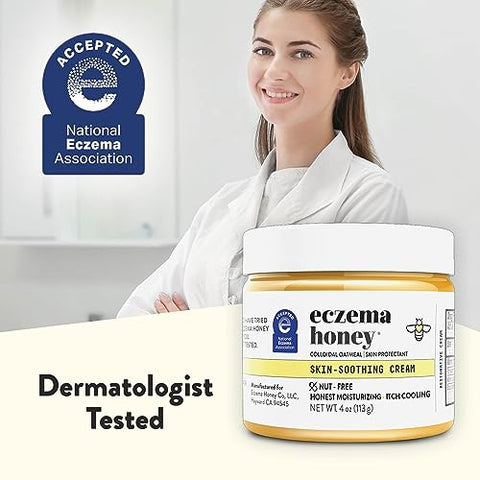 Creme Hidratante ECZEMA HONEY Nut-Free Original – Loção de Mel para Pele Seca