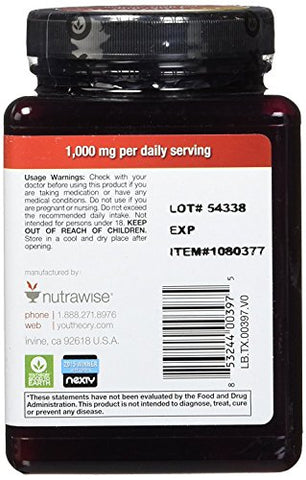Cápsulas de Fórmula Extra Forte de Cúrcuma 1.000 mg por Dia, 120 Unidades (Pacote com 2) – Turmeric - Youtheory