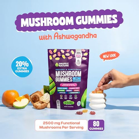 Drops Of Nature - Ashwagandha: Potente Adaptógeno Natural para Equilíbrio e Bem-Estar – 100g