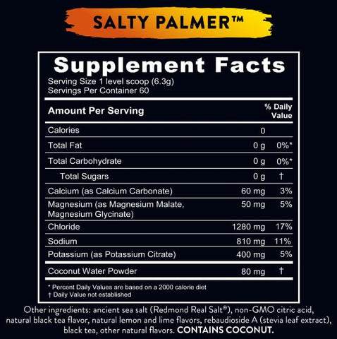 Re-Lyte Mix de Eletrólitos em Pó Edição Limitada (Salty Palmer) – Hidratação e Reposição Eletrolítica - REDMOND