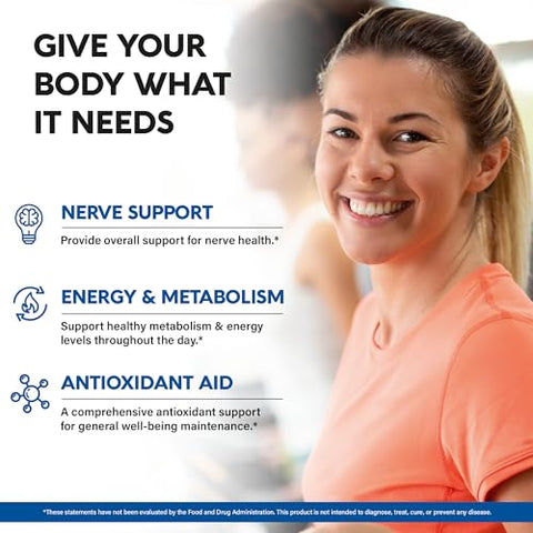 NUTRAHARMONY - Alpha Lipoic Acid 600mg – Antioxidante para Nervos e Energia – Marca ALA