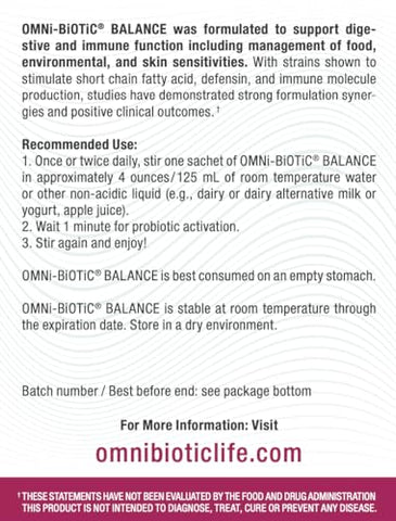 OMNi BiOTiC - Balance Probiótico Suporte Imunológico – Bifidobacterium | 60g