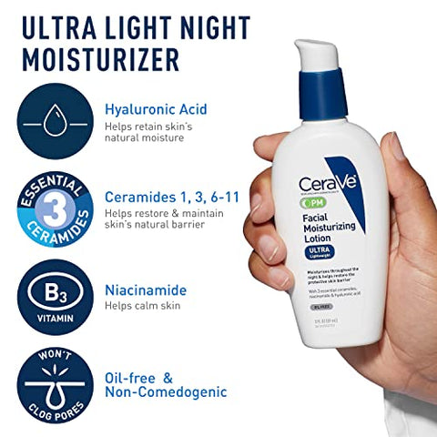AM Hidratante Facial com FPS, Hidratante Facial PM – Cuidados com a Pele - CeraVe