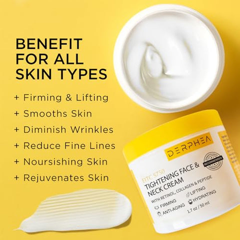 DERPHEA - Creme Firmador para Pescoço e Rosto : Neck Tightening Cream