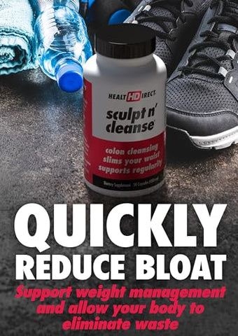 HEALTH DIRECT - Sculpt n’ Cleanse – Limpeza Herbal do Cólon para Saúde Digestiva |