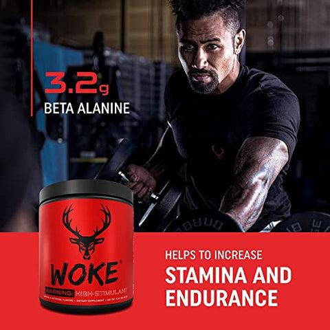 Woke – Pré-treino HIGH STIM – Melhor Sabor – Nootrópico de Foco, Bomba, Força e Crescimento, 30 Porções (Rocket Pop) - Bucked Up