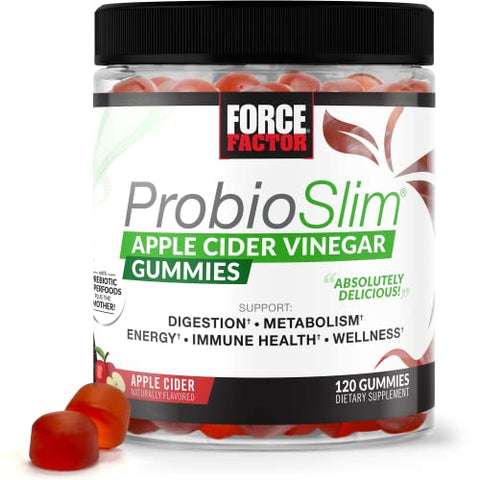 ProbioSlim Gomas de Vinagre de Maçã com Orgânico, LactoSpore | 60 gummies - Force Factor
