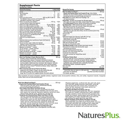 Source of Life Gold Multivitamínico – 90 Comprimidos – com Vitaminas D3, B12 – Melhor Marca de Produto - Natures Plus
