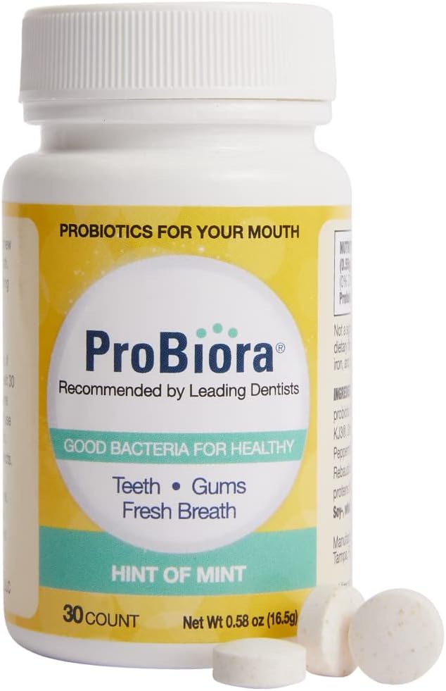 ProBiora Health - ProBiora: Probióticos Orais para Dentes e Gengivas | Saúde Oral Melhorada | Tratamento para Mau Hálito em Adultos | ProBiora3 Patenteado | Clareamento Dental | 100% Natural
