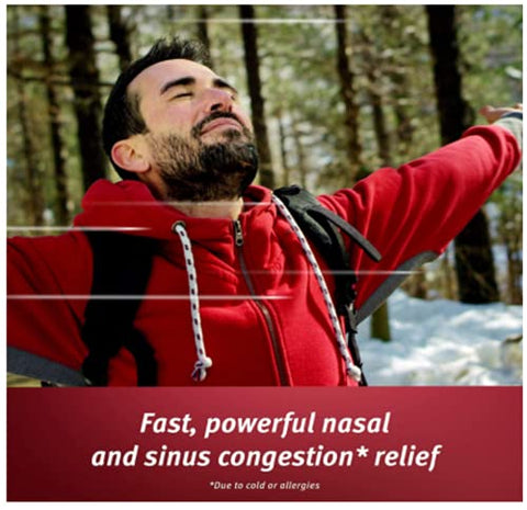 No Drip Alívio de Congestão Nasal Severa por 12 Horas Frasco Descongestionante Nasal, 19,8 ml (Pack com 2) - Afrin