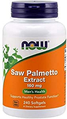 Extrato de Saw Palmetto 160 mg – 240 Softgels | Saúde Masculina | Suplemento Natural - NOW Foods
