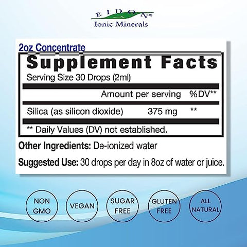 Silica Líquida e Zinco – 500ml – Minerais Essenciais - Eidon Ionic Minerals