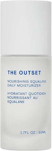 Hidratante Diário de Esqualano Nutritivo The Outset – Creme Não Comedogênico sem Fragrância – Reparação da Barreira, Hidratação – Limpo, Vegano, Livre de Glúten – Todos os Tipos de Pele