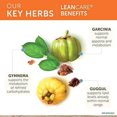 LeanCare com Garcinia Cambogia para Gerenciamento de Peso, 600 mg, 1 Mês de Fornecimento, 120 Comprimidos - Himalaya