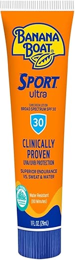 Protetor Solar Banana Boat Sport FPS 30 tamanho viagem 30 ml (caixa com 24 unidades)