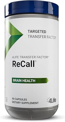 Transfer Factor Recall – Suplemento para Saúde Cerebral e Memória | 60 cápsulas | Marca 4Life - 4Life