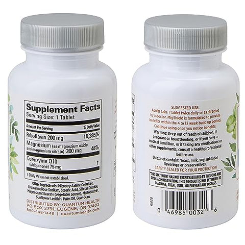 Health MigShield: Suplemento de Magnésio com Riboflavina – Fortaleça sua saúde com a marca líder em suplementos - Quantum