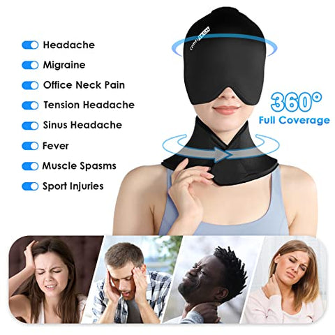 Comfitech - Chapéu de Gelo ComfiTECH para Enxaqueca – Alívio Instantâneo e Conforto