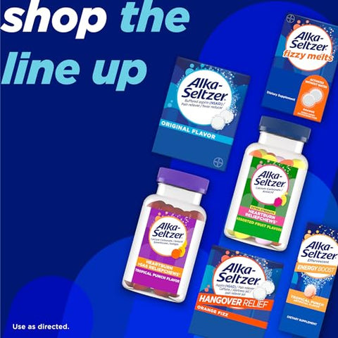 Extra Forte Efervescente – 24 Comprimidos, Pacote com 3 – Alívio Rápido da Dor e Desconforto - Alka-Seltzer