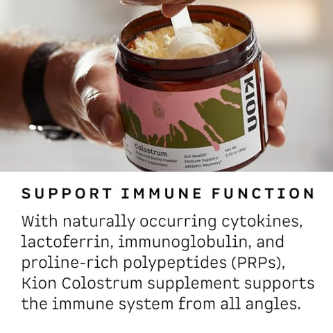 Colostrum | Bovino Alimentado com Pasto | Saúde Intestinal e Suporte Imunológico | 30 Porções - Kion