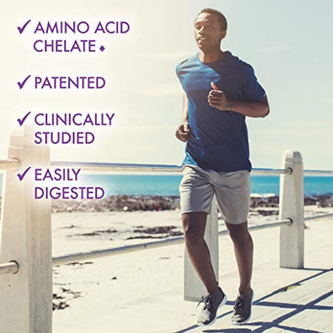 Nutrition Albion Buffered Chelated Magnesium 200 mg – Alívio do Estresse, Vegano, Sem OGM, Sem Glúten, Sem Soja, Sem Leite, Kosher – 120 Cápsulas Vegetais - Bluebonnet
