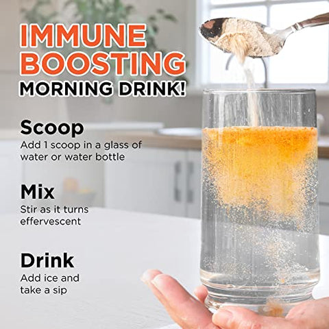 Livingood Daily - Livingood Pó de Vitamina C em Alta Dose – 2.600mg de Ácido Ascórbico em Pó para Fortalecer a Imunidade – Marca Livingood