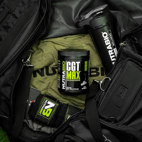 CGT-MAX em Pó – Creatina, Glutamina e Taurina para Recuperação Muscular e Força – 40 Porções – Sem Sabor - NutraBio