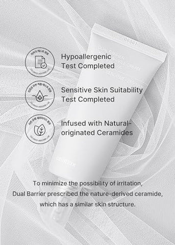 celimax - Celimax Dual Barrier Skin Wearable Cream | Creme Hidratante Facial de Longa Duração com Ceramidas, Ácido Hialurônico, Hidratante, Hidratante, Calmante, Reparador, Dia