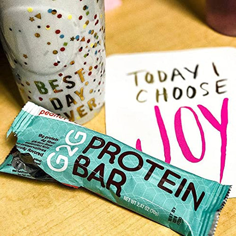 Bar, 4 Pack – Amendoim com Chocolate, Coco com Manteiga de Amendoim, Amêndoa com Coco, Amêndoa com Chocolate, 32 Unidades (4 Pacotes de 8 Unidades) – Barra de Proteína - G2G