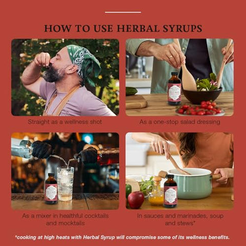 Hany's - Hany’s Harvest Xarope Herbal de Hibisco e Gengibre – 473 ml | Tônico Natural para Bem-Estar, Vinagre de Maçã, Gengibre, Hibisco