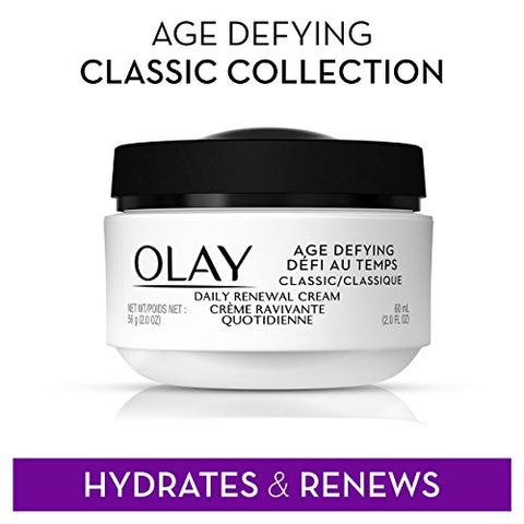 Creme Renovador Diário Olay Age Defying Classic, Hidratante Facial, 60ml (Pack com 3 unidades)