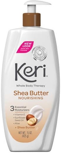 Keri - Loção de Manteiga de Karité Nutritiva Keri para o Corpo Todo 15 oz (Pack com 3)
