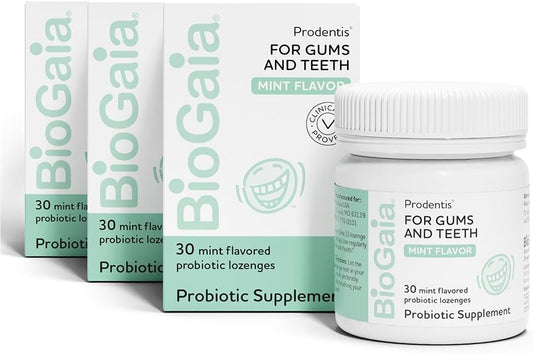 Prodentis 3-Pack Bundle | Probióticos Dentais para Dentes e Gengivas | Promove Boa Saúde Oral - BioGaia