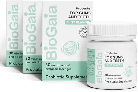 Prodentis 3-Pack Bundle | Probióticos Dentais para Dentes e Gengivas | Promove Boa Saúde Oral - BioGaia