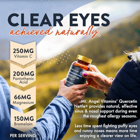 Quercetina Urtiga – Suporte para Bem-Estar de Alergias - Mt. Angel Vitamins