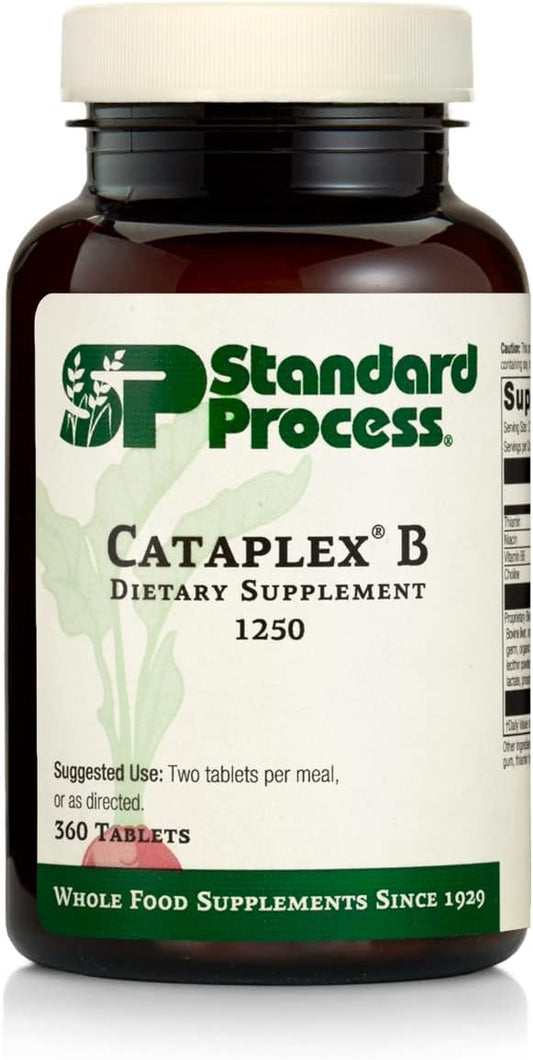 Standard Process Inc. - Standard Process Cataplex B – Fórmula de Alimentos Integrais com Niacina, Vitamina B6, Tiamina e Inositol para Saúde do Coração, Metabolismo e Manutenção do Colesterol – 360 Comprimidos