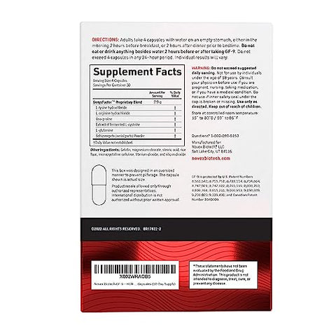 GF-9 – Suplemento para Aumentar Hormônio do Crescimento Naturalmente, 120 Cápsulas (30 Dias) - Novex Biotech