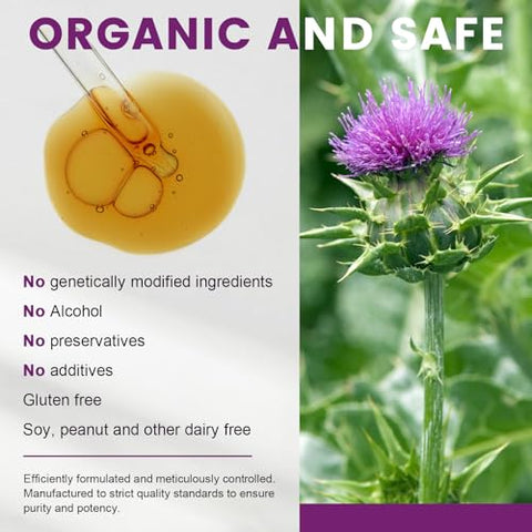 JIANKYTZ - Milk Thistle Cleanse Detox – Suplemento de Cardo Mariano para Limpeza do Fígado – 60 cápsulas de 500mg