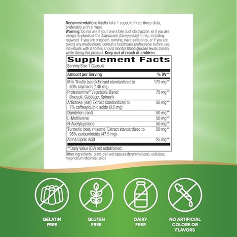 Nature's Way - Nature’s Way Super Thisilyn Fórmula Avançada de Suporte ao Fígado*, Suporte à Função Hepática*, 60 Cápsulas