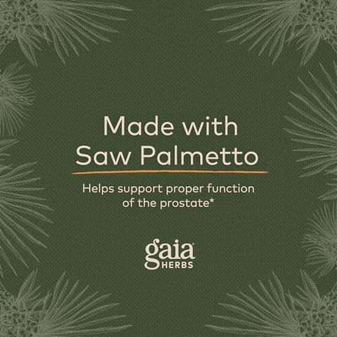 Prostate Health – Suporte à Saúde e Função da Próstata para Homens – com Saw Palmetto, Chá Verde, Raiz de Urtiga e Sálvia Branca – 60 Cápsulas Líquidas Veganas Fitofarmacêuticas (20 Dias) - Gaia Herbs