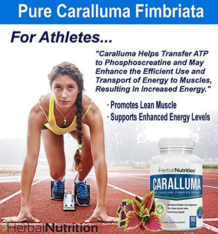 Caralluma Fimbriata Herbal Nutrition – Pacote Duplo 90 Cápsulas de Força Máxima 10:1 Extrato 1200mg Diários – Perda de Peso