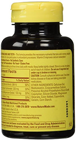 Cálcio Magnésio – Fortaleça seus ossos com a marca líder em cálcio e magnésio - Nature Made