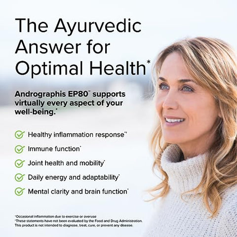 Andrographis EP80 Extra Strength – 60 Cápsulas – Suporte ao Fígado, Função Imunológica - Terry Naturally