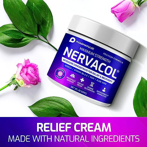 Creme Pharmapulse Neuropathy Nerve Relief – Máxima Potência para Pés, Mãos, Pernas, Dedos, Lombar – Ácido Alfa Lipoico, Arnica, Vitamina B6, Aloe Vera, MSM – Eficaz e Calmante