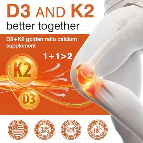 Pslalae - Vitamina D3 10000 UI com K2 200 mcg – Suporte 2 em 1 para Imunidade, Coração, Articulações e Dentes