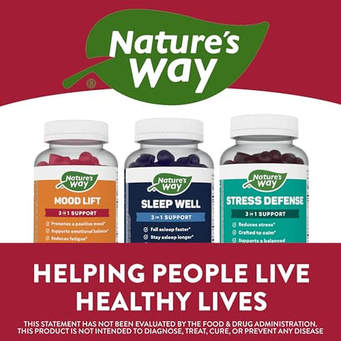 Nature's Way - Nature’s Way Mood Lift Gummies com Affron Açafrão e Vitamina D3, 90 Gummies – Reduz a Fadiga* | Marca Nature’s Way